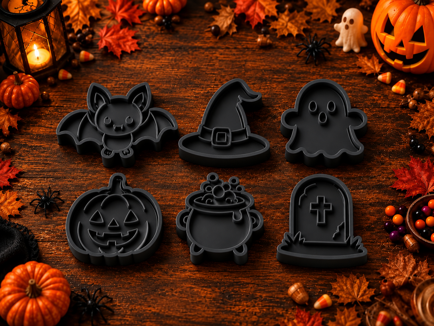 Sada 6 ks halloweenských vykrajovátek
