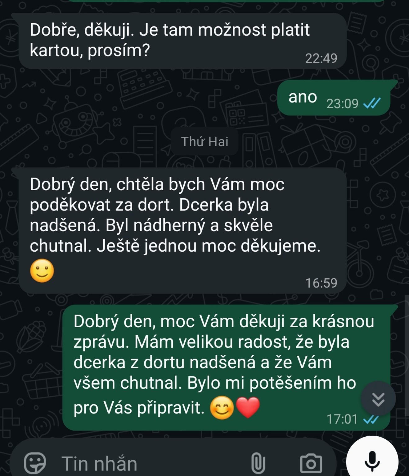 Skutečné hodnocení zákazníka – dcera byla nadšená a dort skvěle chutnal | Halu Dorty