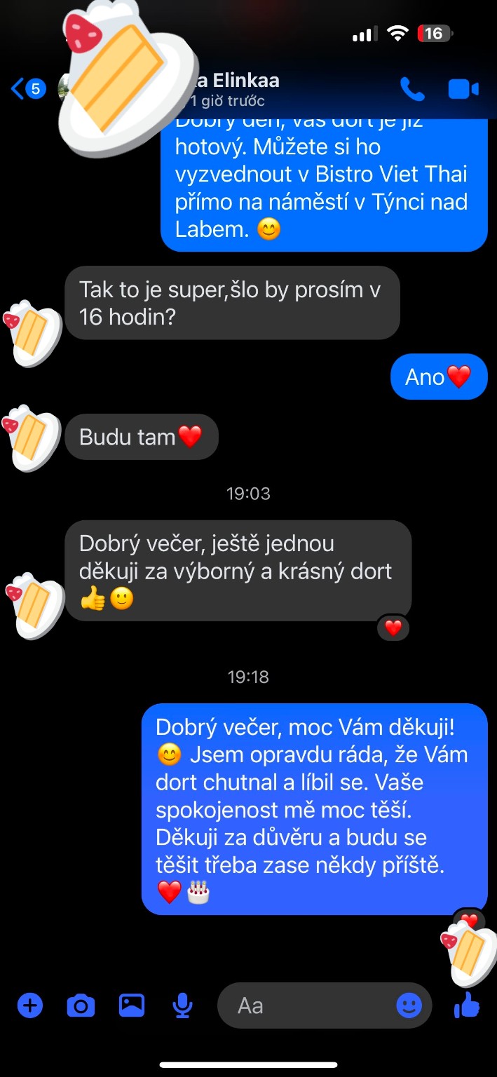 Skutečné hodnocení zákazníka – děkujeme za výborný a krásný dort | Halu Dorty
